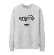 Jaxon Lee Illustration For A Fiat 131 Abarth Motorcar Fan Jumper