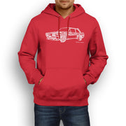 JL Illustration For A Fiat 131 Abarth Motorcar Fan Hoodie