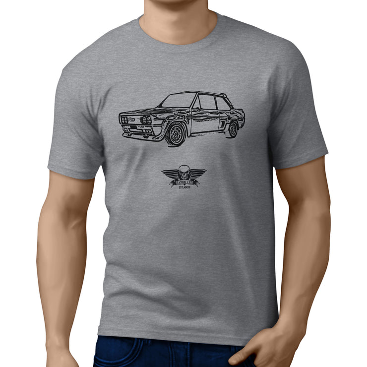 Jaxon Lee Illustration For A Fiat 131 Abarth Motorcar Fan T-shirt