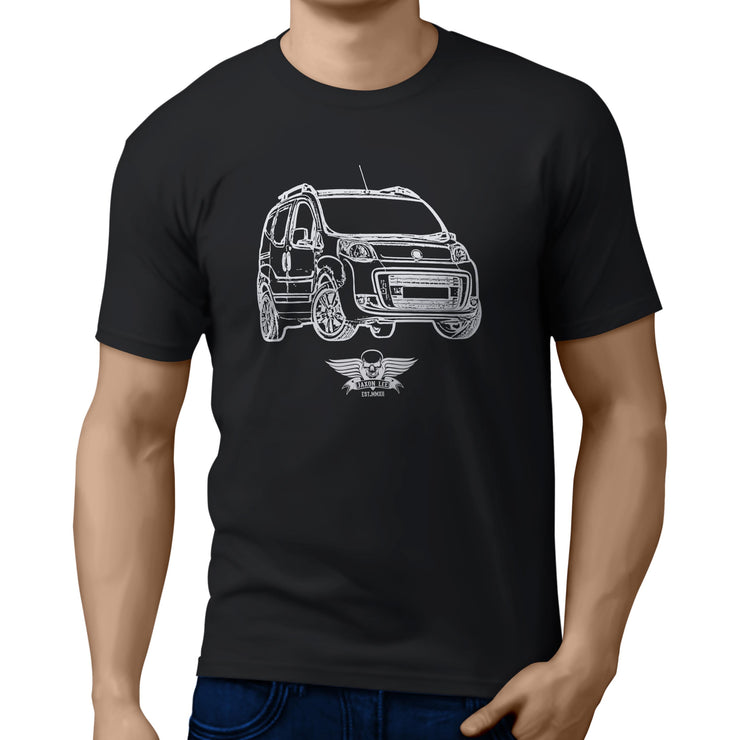 Jaxon Lee Illustration for a Fiat Qubo Motorcar fan T-shirt