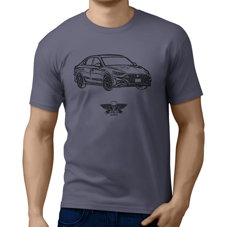 Jaxon Lee Illustration For A Hyundai Sonata Motorcar Fan T-shirt
