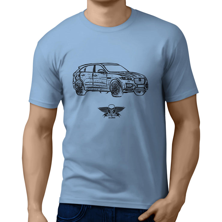 Jaxon Lee Illustration for a Jaguar F-Pace Motorcar fan T-shirt