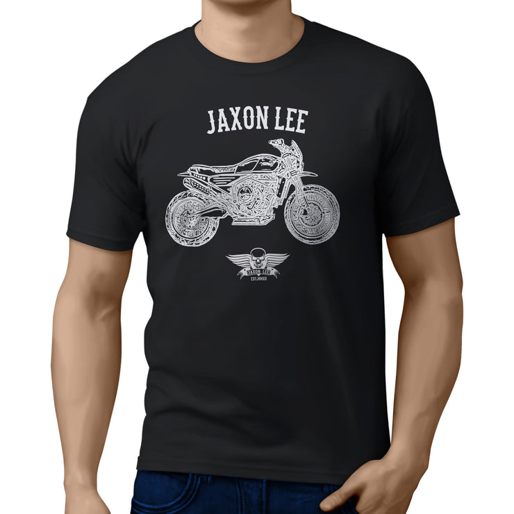 Jaxon Lee Illustration For A Norton Atlas Ranger Motorbike Fan T-shirt