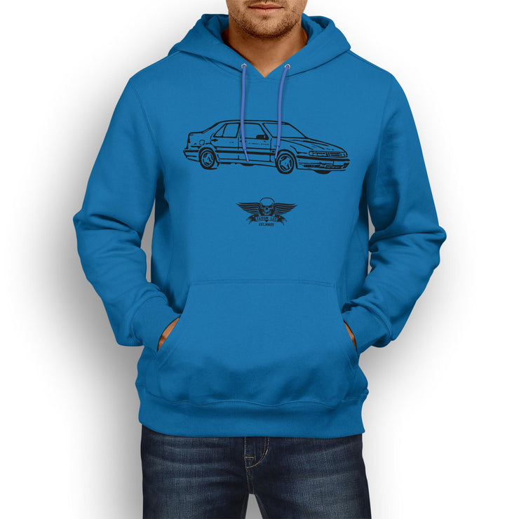 Jaxon Lee Illustration For A SAAB 9000 Aero Motorcar Fan Hoodie