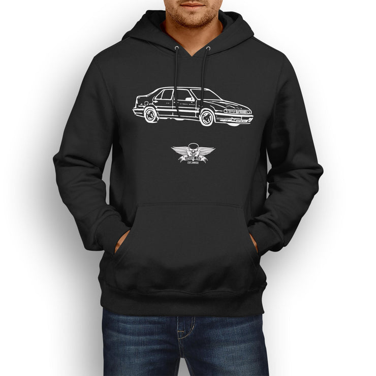 Jaxon Lee Illustration For A SAAB 9000 Aero Motorcar Fan Hoodie