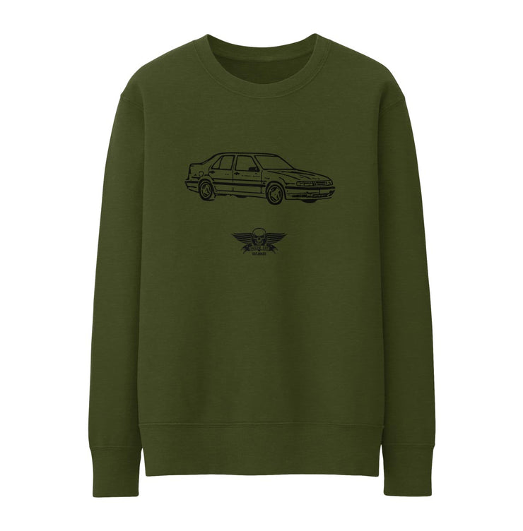 Jaxon Lee Illustration For A SAAB 9000 Aero Motorcar Fan Jumper