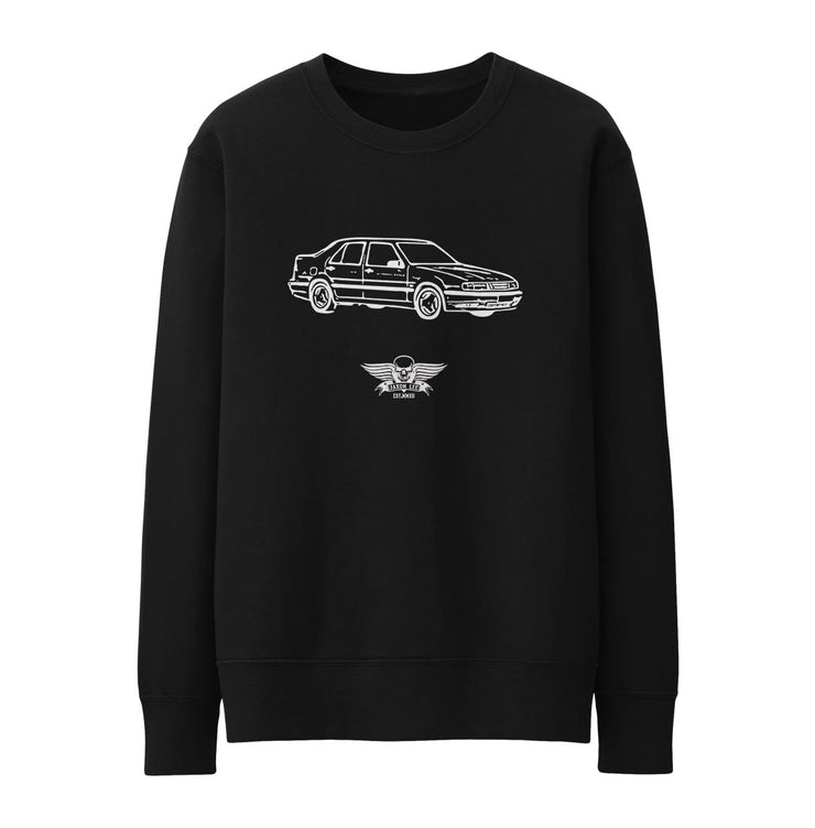 Jaxon Lee Illustration For A SAAB 9000 Aero Motorcar Fan Jumper