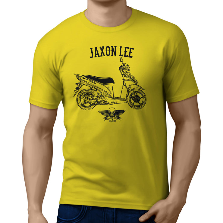 Jaxon Lee Illustration For A Suzuki Address Motorbike Fan T-shirt