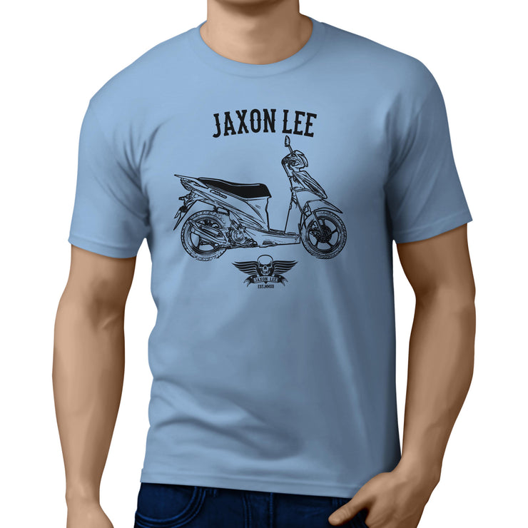 Jaxon Lee Illustration For A Suzuki Address Motorbike Fan T-shirt