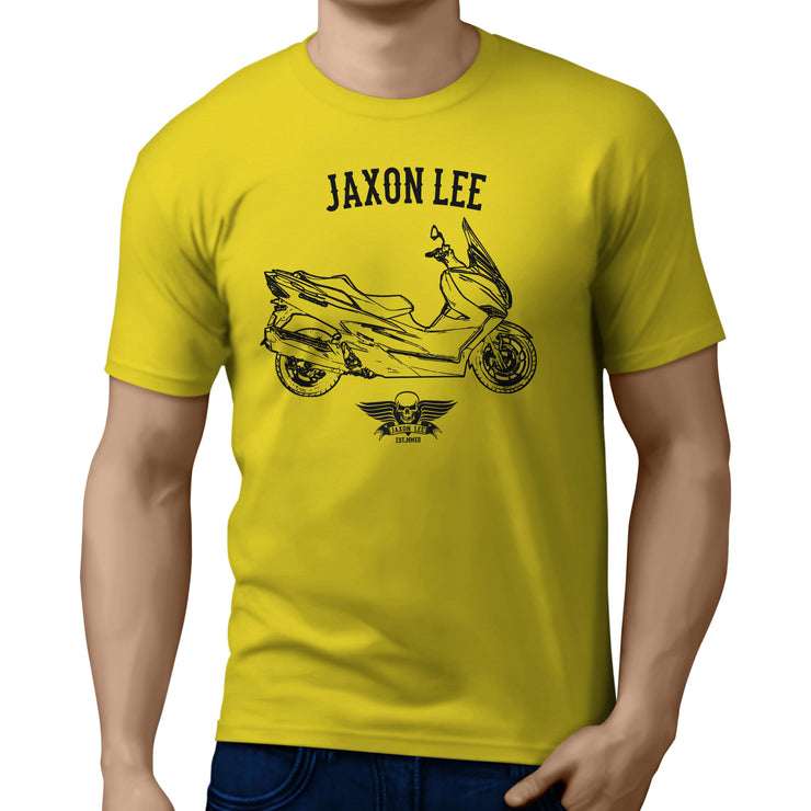 Jaxon Lee Illustration For A Suzuki Burgman 400 Motorbike Fan T-shirt