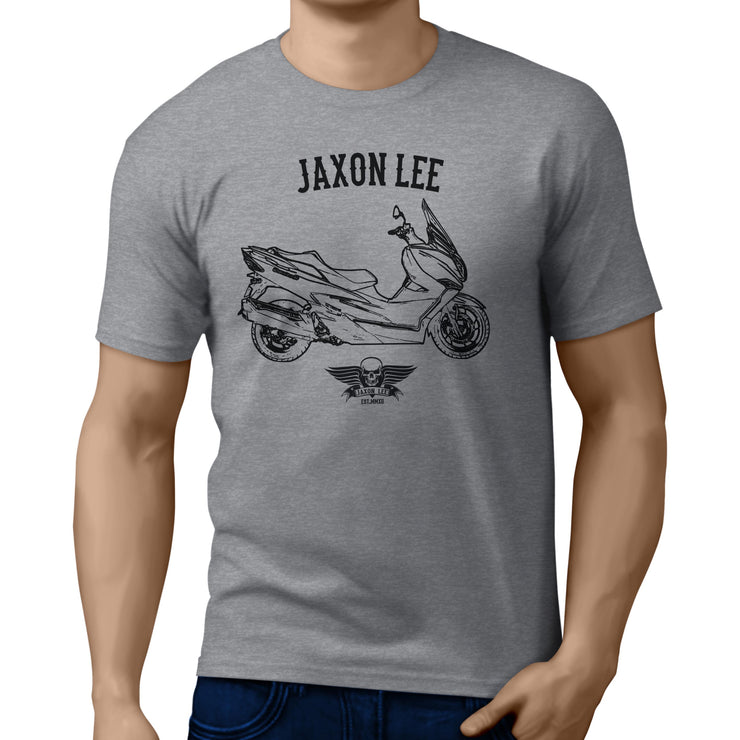 Jaxon Lee Illustration For A Suzuki Burgman 400 Motorbike Fan T-shirt