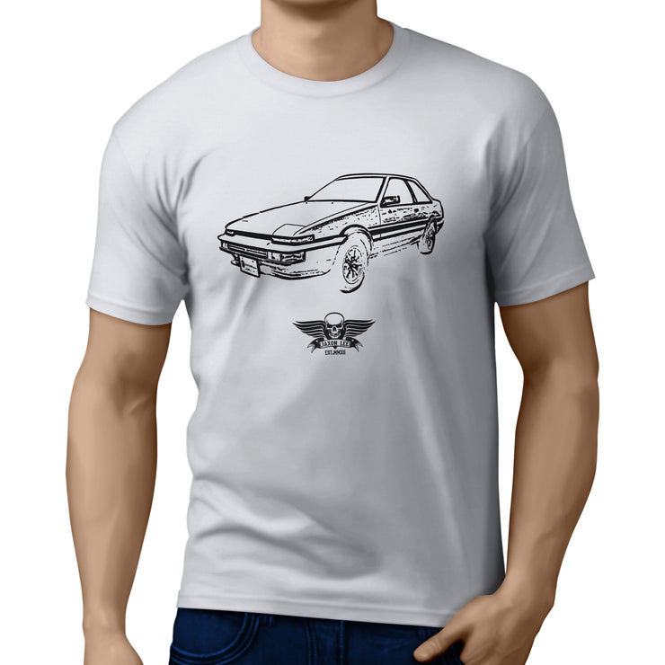 Jaxon Lee Art Tee aimed at fans of Toyota Sprinter Trueno Motorcar