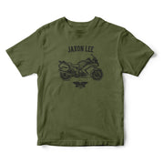 Jaxon Lee Illustration For A Yamaha FJR1300 2012 Motorbike Fan T-shirt