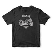 Jaxon Lee Illustration For A Yamaha FJR1300 2012 Motorbike Fan T-shirt