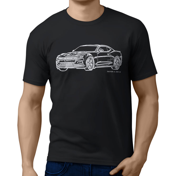 JL Illustration for a Chevrolet Camaro Motorcar fan T-shirt