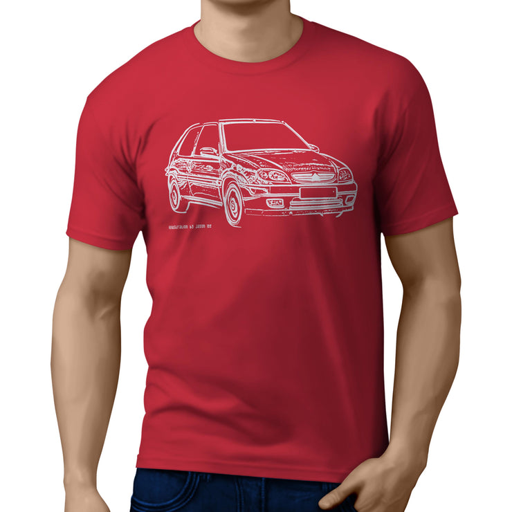 JL Illustration for a Citroen Saxo VTS Motorcar fan T-shirt