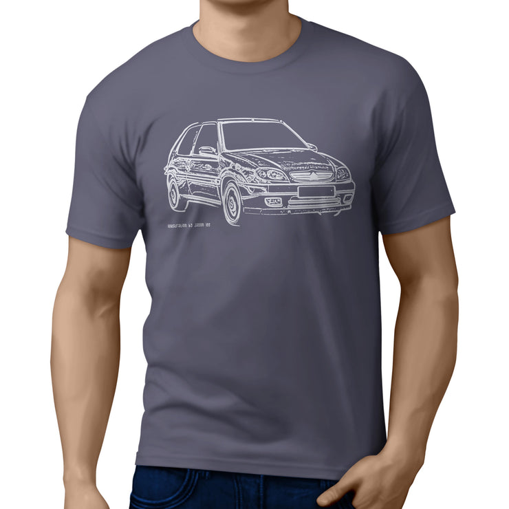 JL Illustration for a Citroen Saxo VTS Motorcar fan T-shirt