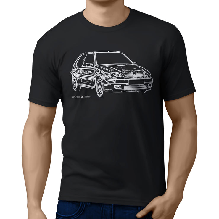 JL Illustration for a Citroen Saxo VTS Motorcar fan T-shirt