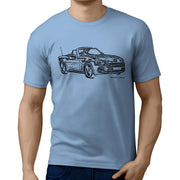 JL Illustration For A Fiat 124 Spider Motorcar Fan T-shirt