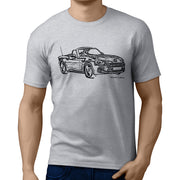 JL Illustration For A Fiat 124 Spider Motorcar Fan T-shirt