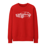 JL Illustration For A Fiat 131 Abarth Motorcar Fan Jumper