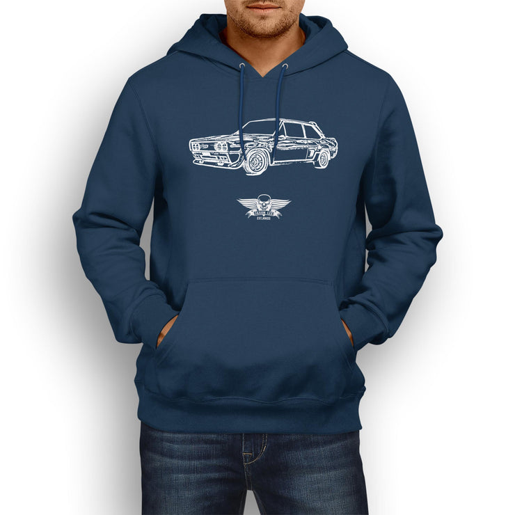 Jaxon Lee Illustration For A Fiat 131 Abarth Motorcar Fan Hoodie