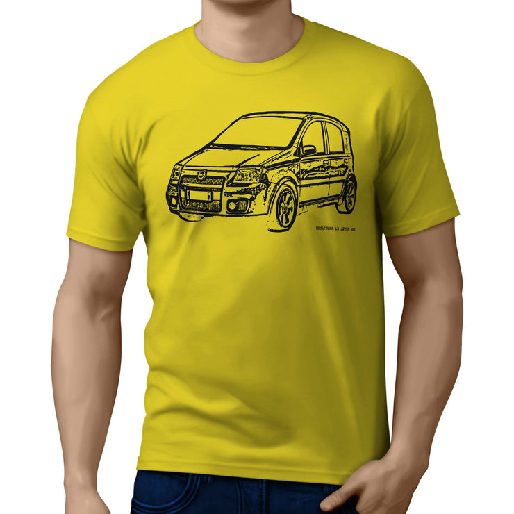 JL Illustration For A Fiat Panda 100HP Motorcar Fan T-shirt
