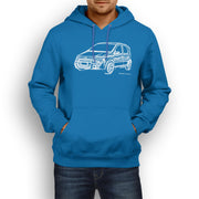 JL Illustration For A Fiat Panda 100HP Motorcar Fan Hoodie