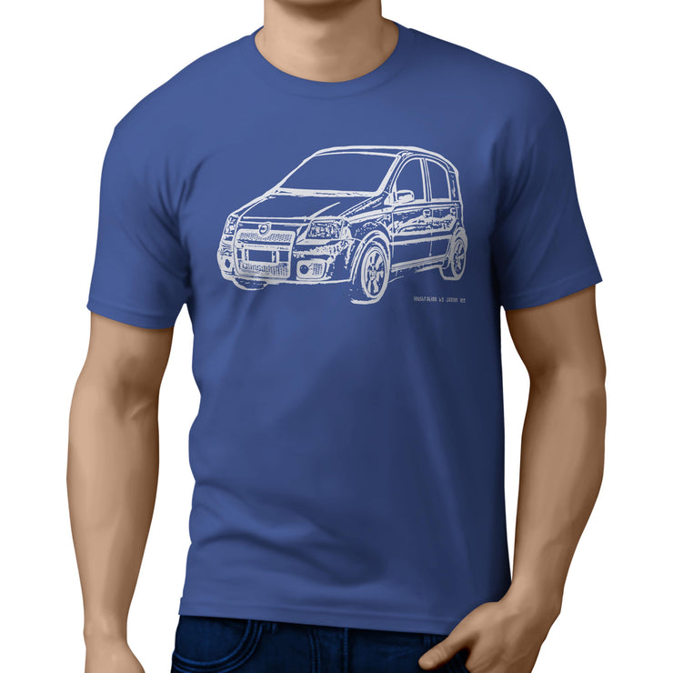 JL Illustration For A Fiat Panda 100HP Motorcar Fan T-shirt