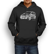 JL Illustration For A Fiat Panda 100HP Motorcar Fan Hoodie