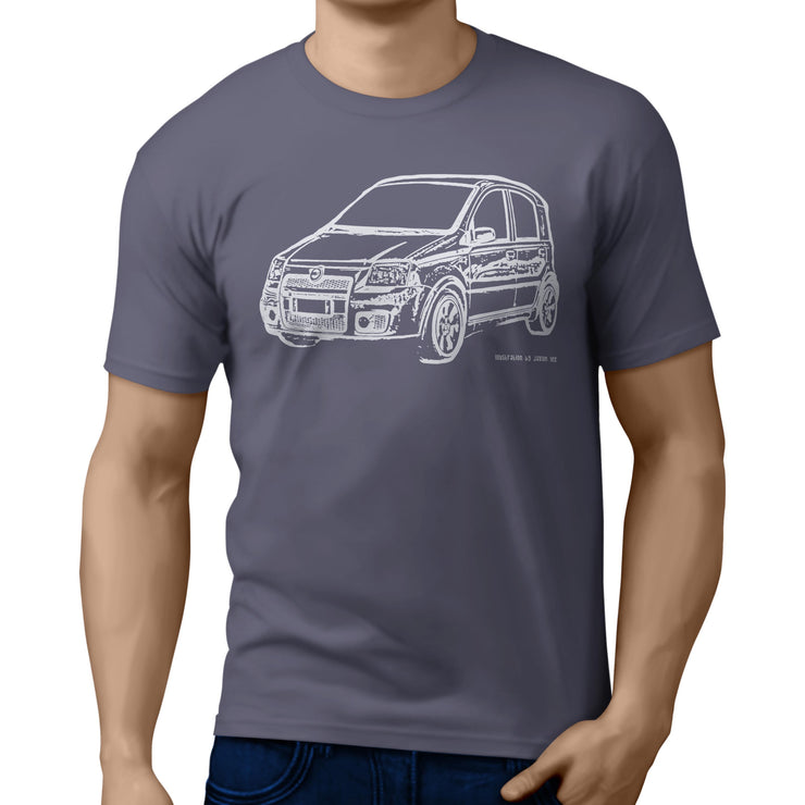 JL Illustration For A Fiat Panda 100HP Motorcar Fan T-shirt