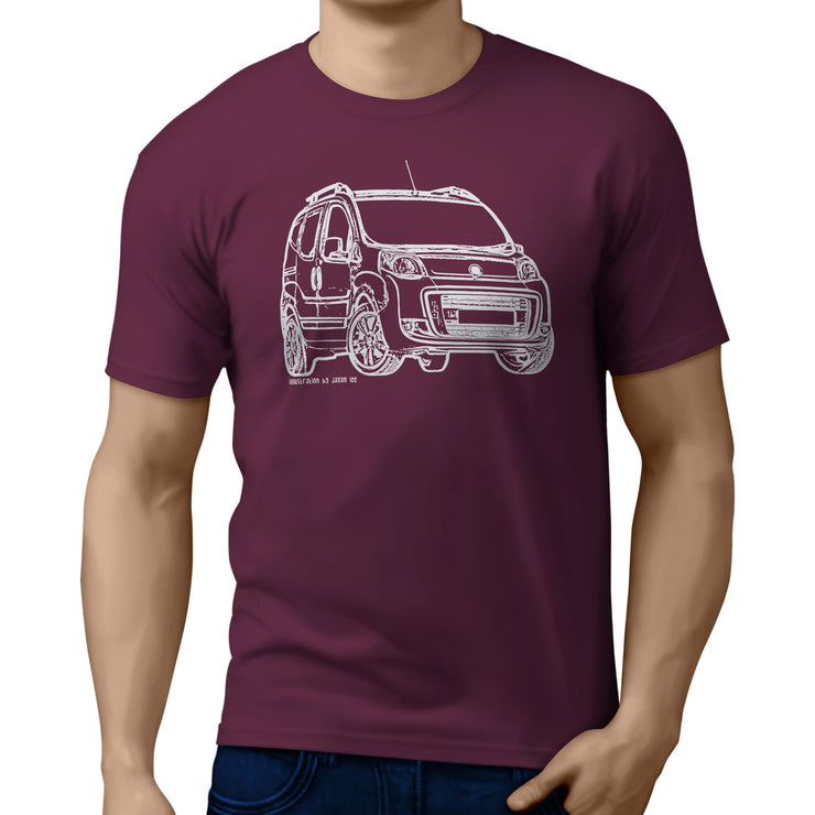 JL Illustration for a Fiat Qubo Motorcar fan T-shirt