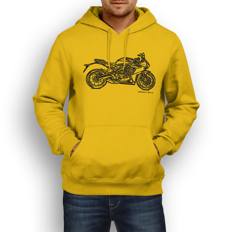JL Illustration For A Honda CBR650R Motorbike Fan Hoodie