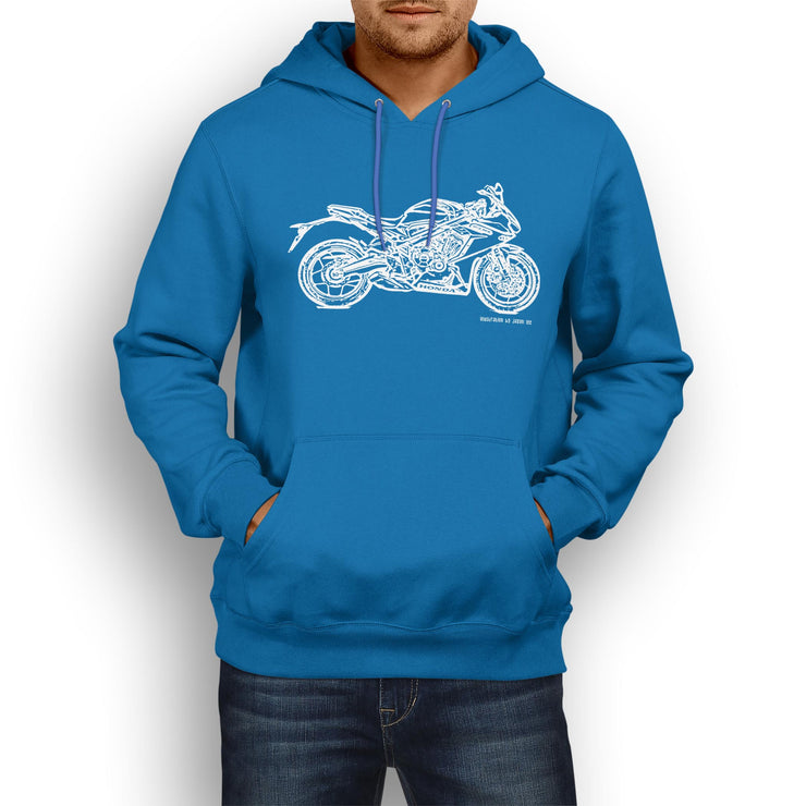 JL Illustration For A Honda CBR650R Motorbike Fan Hoodie