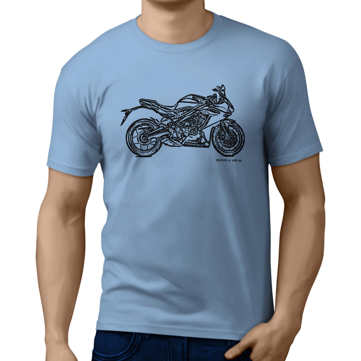 JL Illustration For A Honda CBR650R Motorbike Fan T-shirt