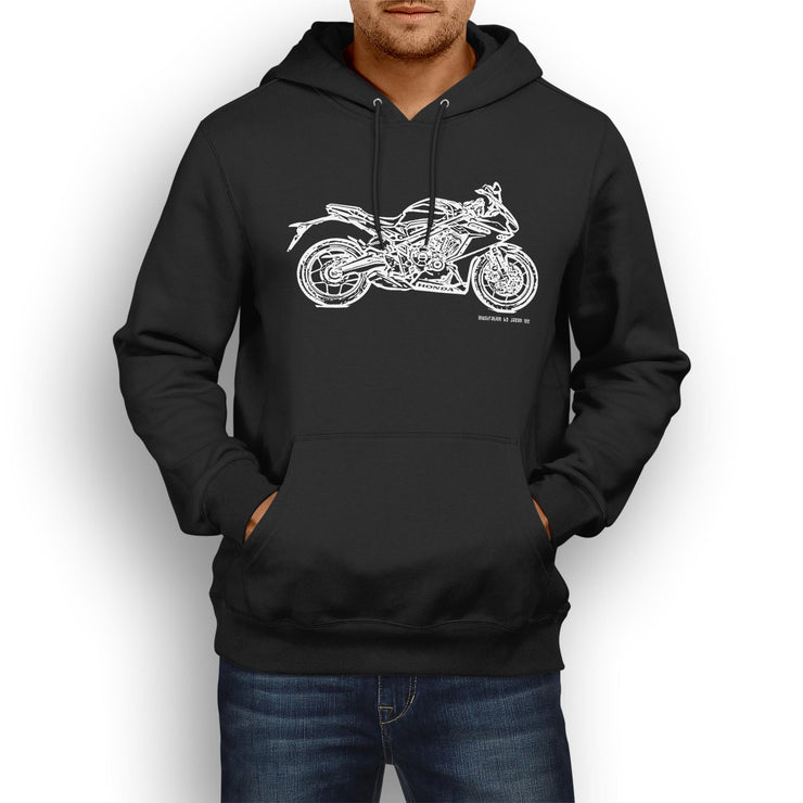 JL Illustration For A Honda CBR650R Motorbike Fan Hoodie