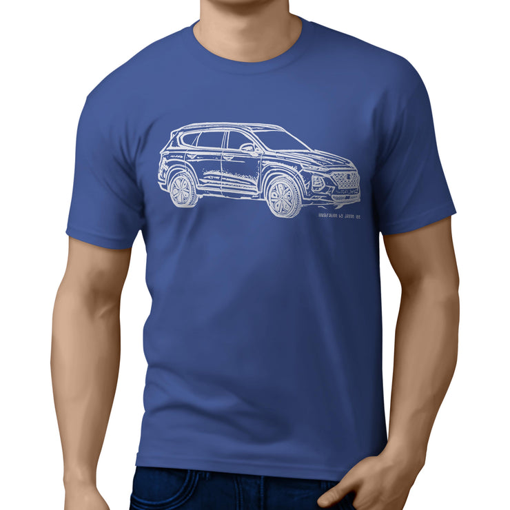 JL Illustration For A Hyundai Santa Fe Motorcar Fan T-shirt