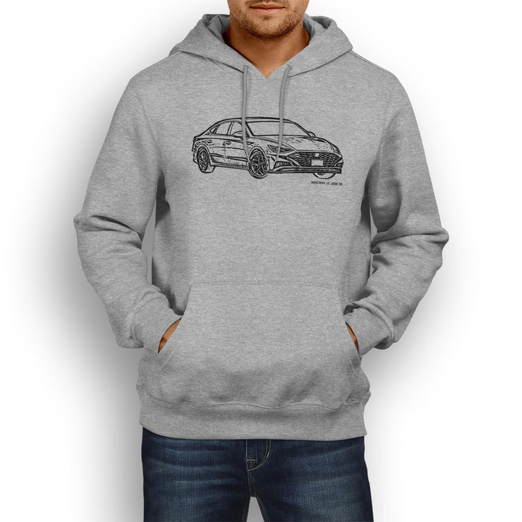 JL Illustration For A Hyundai Sonata Motorcar Fan Hoodie