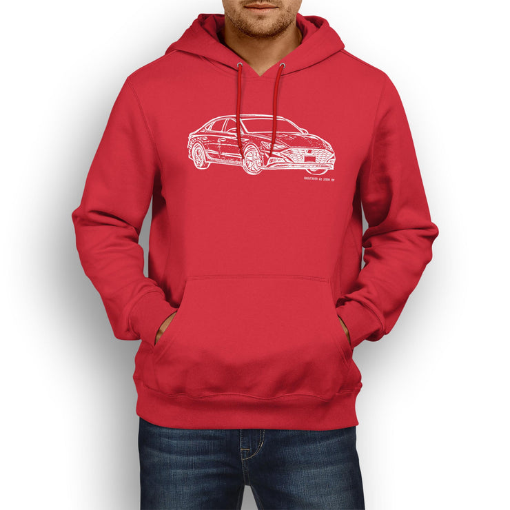 JL Illustration For A Hyundai Sonata Motorcar Fan Hoodie