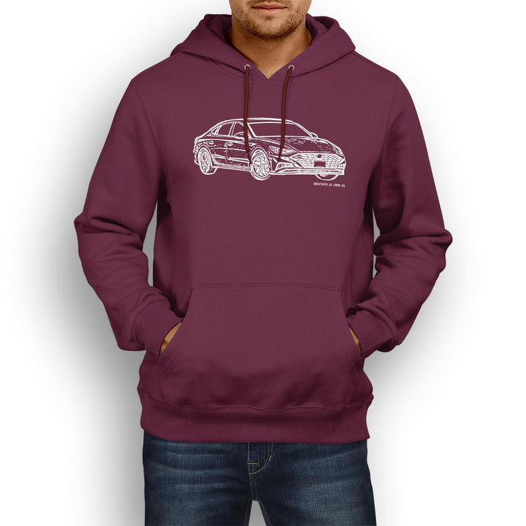 JL Illustration For A Hyundai Sonata Motorcar Fan Hoodie