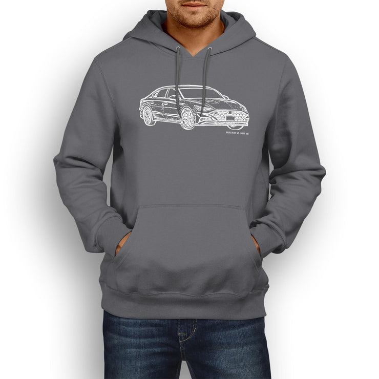 JL Illustration For A Hyundai Sonata Motorcar Fan Hoodie