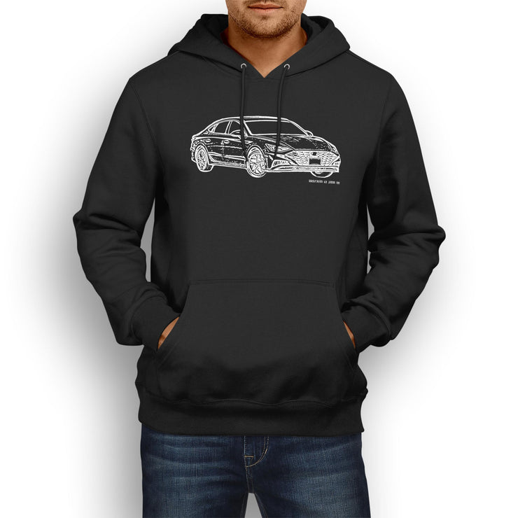 JL Illustration For A Hyundai Sonata Motorcar Fan Hoodie