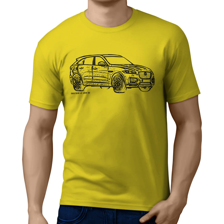 JL Illustration for a Jaguar F-Pace Motorcar fan T-shirt