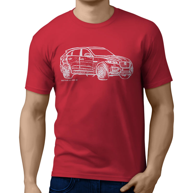 JL Illustration for a Jaguar F-Pace Motorcar fan T-shirt