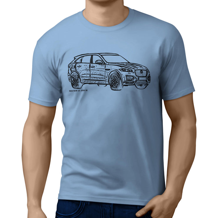 JL Illustration for a Jaguar F-Pace Motorcar fan T-shirt