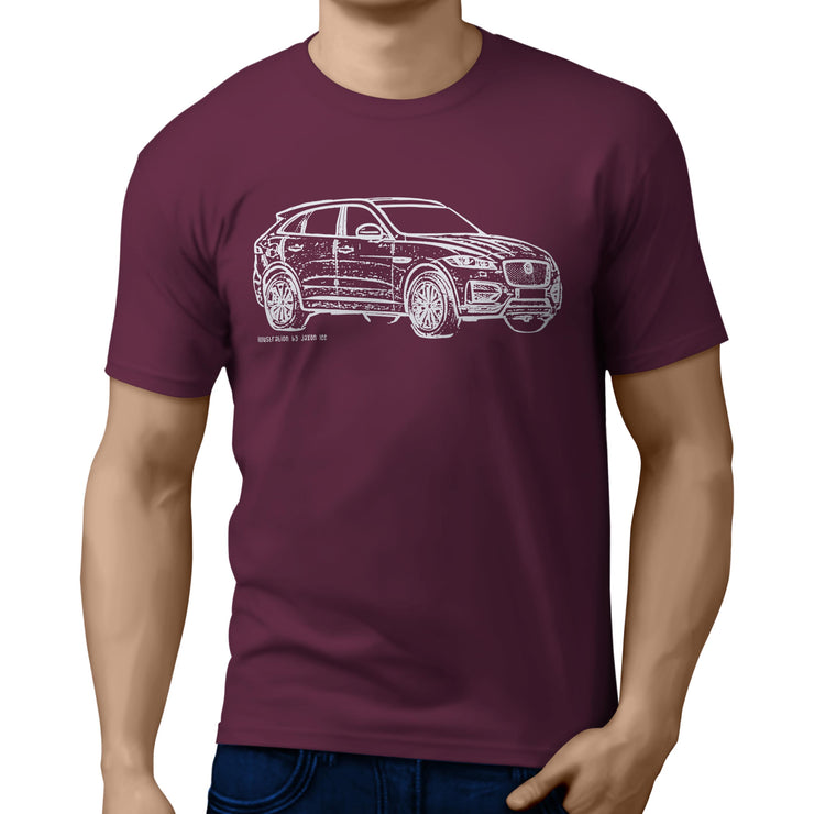 JL Illustration for a Jaguar F-Pace Motorcar fan T-shirt