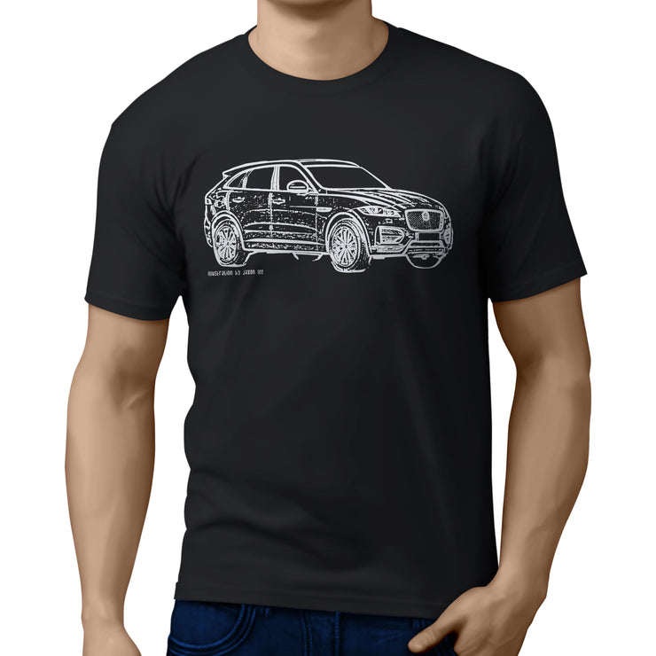 JL Illustration for a Jaguar F-Pace Motorcar fan T-shirt