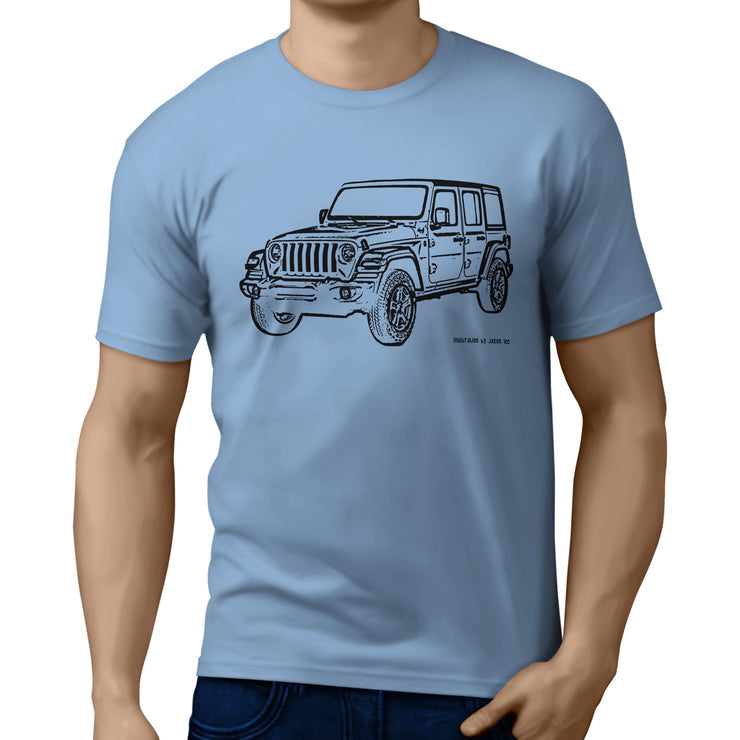 JL Illustration for a Jeep Wrangler fan T-shirt
