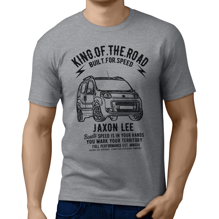 JL King Illustration for a Fiat Qubo Motorcar fan T-shirt