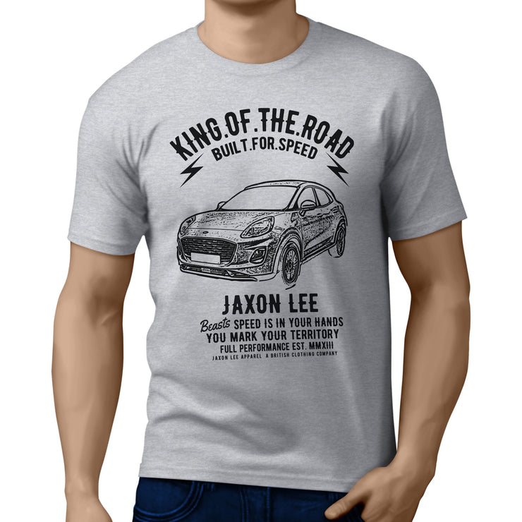 JL King Illustration for a Ford Puma Motorcar fan T-shirt
